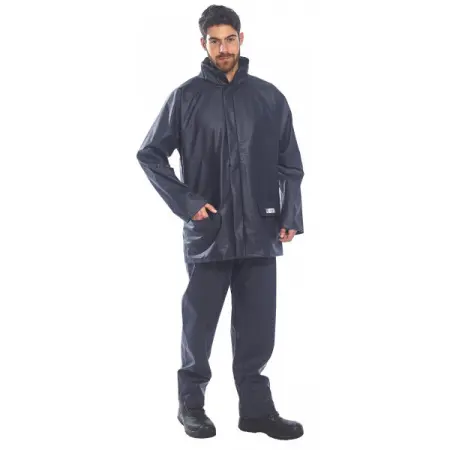 Куртка-дождевик PORTWEST FR46 антистатическая огнеcтойкая (т.синий)