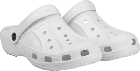 Туфли ЭВА с перфорацией с ремешком (белый)