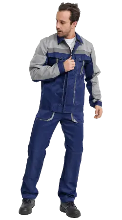 Костюм RONTA KS818 с ПК (т.синий/серый)