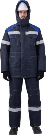 Костюм СТАРАТЕЛЬ ИМПОРТ зимний с БР (синий/василёк)