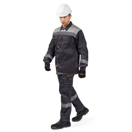 Костюм ДОН с БР (т.серый/св.серый/оранжевый)