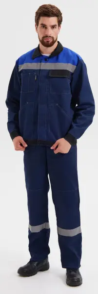 Костюм КОРПУС с ПК (синий/черный/василек)