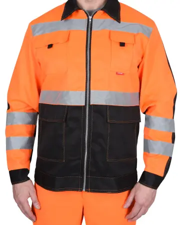 Костюм СИРИУС-МАГИСТРАЛЬ-ЛЮКС с БР (оранжевый/черный)