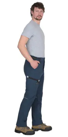 Брюки СИРИУС-СПЕЙС софтшелл (синий)