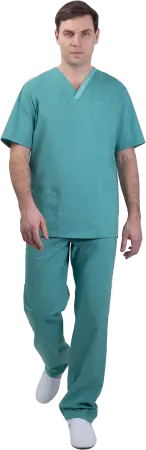 Костюм ХИРУРГ МЕДИКАЛ с БР (зеленый) мужские медицинские