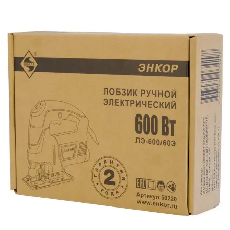 Электрический лобзик ЭНКОР ЛЭ-600/60Э 600Вт