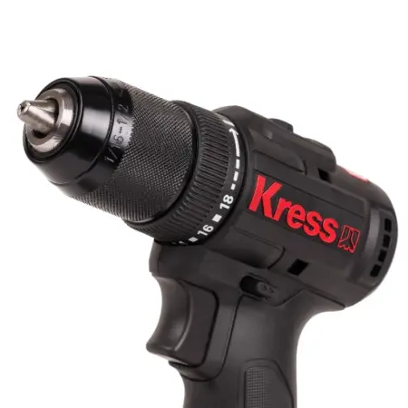 Аккумуляторная дрель-шуруповерт KRESS KU212.1 20В 50Нм 2х2А/ч