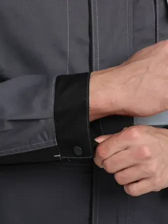 Костюм ВИВАТ-2 ПРЕМИУМ CH МВО с ПК (т.серый/черный/св.серый)