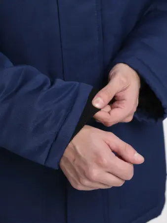 Куртка БРИГАДА NEW Смесовая зимняя (т.синий/васильковый)