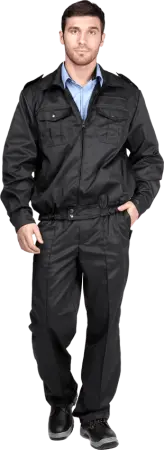 Костюм ОХРАНА с БР (черный)