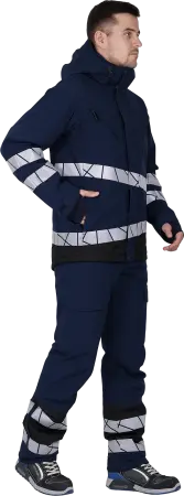 Куртка ACTIVE утепленная (синий/черный)
