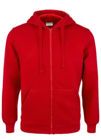 Толстовка REDFORT 281 с капюшоном на молнии (красный)