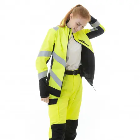 Куртка BRODEKS KS 229 сигнальная женская (желтый/черный) Куртка BRODEKS KS 229 сигнальная женская (желтый/черный)