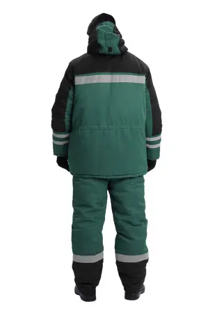 Костюм ЗИМНИК зимний с БР (т.зеленый/черный)