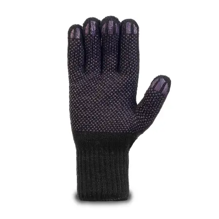 Перчатки ЛЮКС рабочие трикотажные с ПВХ 6-нитей 7.5 класс (черный)