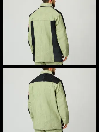 Костюм сварщика А5 комб. 2 кл.защиты с БР (черный/бежевый)