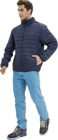 Куртка ДЕМИ стеганая зимняя (т.синий)