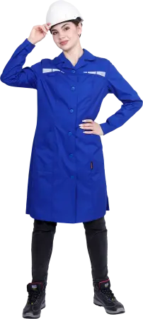 Халат ОПЕРАТОР женский (васильковый)