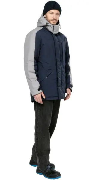Куртка ЧЕЛЛЕНДЖЕР зимняя (синий/серый)
