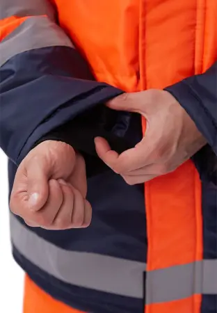 Костюм СКАНДИН-ДОРОЖНЫЙ зимний с ПК (оранжевый/т.синий)