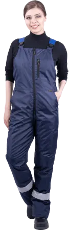 Костюм РОУД женский зимний с ПК (т.синий/василек) Костюм РОУД женский зимний с ПК (т.синий/василек)