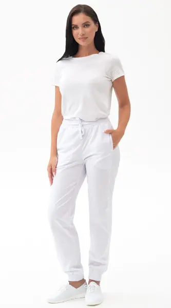 Брюки ДЖУЛИЯ (белый) женские медицинские