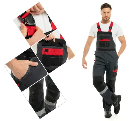 Костюм ФОРМУЛА КОТТОН ФП2 с ПК (т.серый/красный/черный)