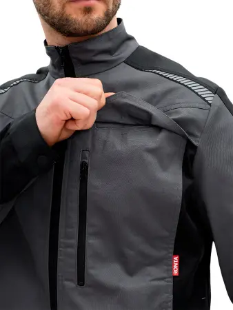 Куртка RONTA KR271 (т.серый/черный)