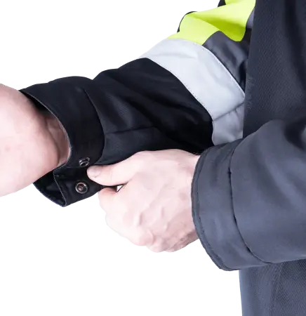 Костюм ЛОГЕР ПРОТЕКТ с ПК (серый/черный/лимонный)