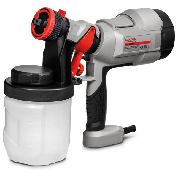 Краскораспылитель CROWN CT31013 400Вт 900мл/мин 0,1-0,2бар 30Din-s сопло 2,5мм 800мл
