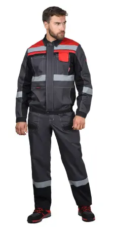 Костюм СИРИУС-ВИВАТ с СОП с ПК (черный/красный)