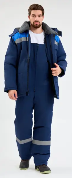 Костюм КВАЙЛ-2 зимний с ПК (т.синий/васильковый)
