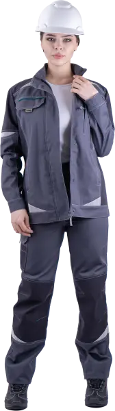 Куртка ТУРБО SAFETY женская (серый/т.серый) Куртка ТУРБО SAFETY женская (серый/т.серый)
