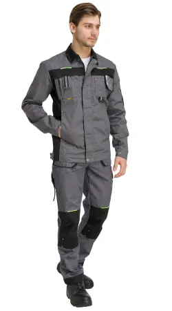 Куртка RONTA KR203 (т.сер/черн/лайм)