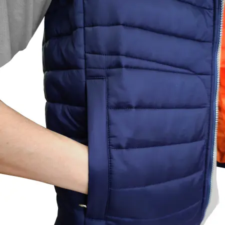 Жилет J-01 зимний (синий/оранжевый)