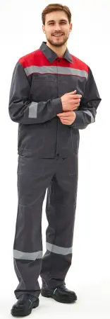 Костюм ЛИПЕЦК-2 СОП CH с ПК (т.серый/красный) Костюм ЛИПЕЦК-2 СОП CH с ПК (т.серый/красный)