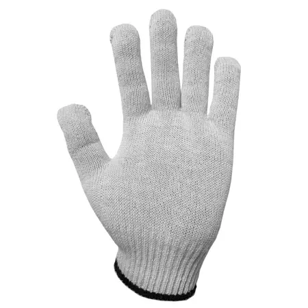 Перчатки СТАНДАРТ рабочие Х/Б c ПВХ и машинным оверлоком (белый)