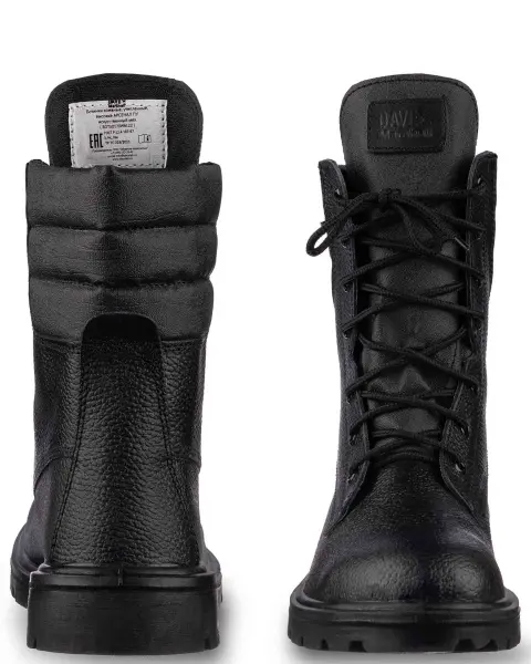 Ботинки АРСЕНАЛ ПУ нат.кожа иск.мех с ТП (черный)