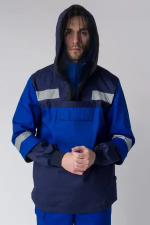 Костюм ИМПУЛЬС с БР противоэнцефалитный антигнус (т.синий/васильковый)