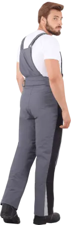 Брюки ХАЙ-ТЕК зимние (серый/черный)