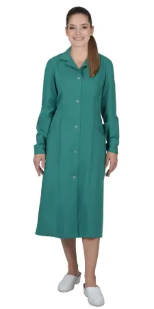 Халат женский с рельефами (зеленый) женские медицинские