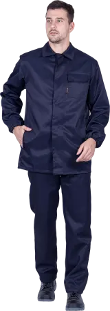 Костюм кислотостойкий с БР (т.синий)