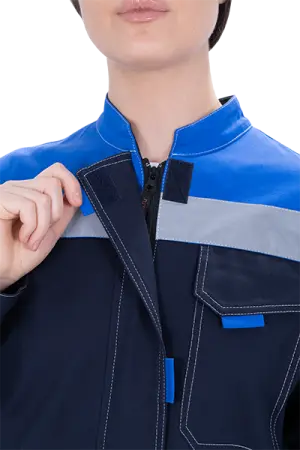 Костюм РАЦИОНАЛИЗАТОР женский с БР (синий/василек)