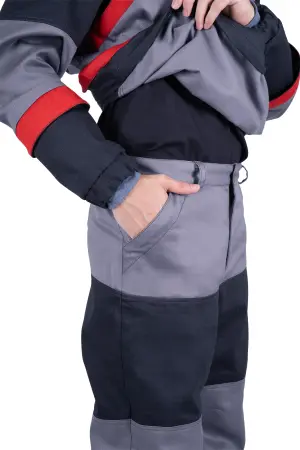 Костюм ЭЛЕКТРОСТОП ТЕРМО ЗЭТВ 30 противоэнцефалитный с БР (серый/красный)