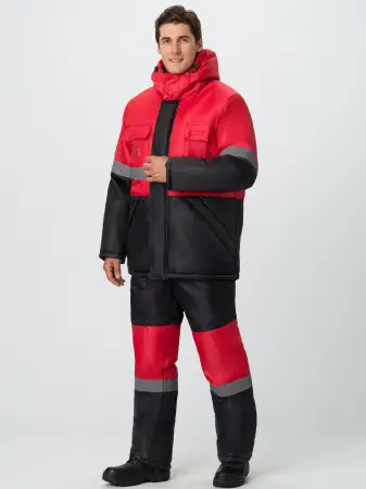 Костюм МЕГРЕС-2 зимний с ПК (красный/черный)