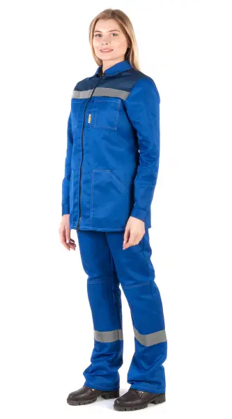 Костюм RONTA KS815 женский с БР (т.синий/васильковый)