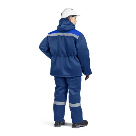 Костюм БУРЯ-СП СОП с ПК 3кл.защиты утепленый (т.синий/васильковый) Костюм БУРЯ-СП СОП с ПК 3кл.защиты утепленый (т.синий/васильковый)