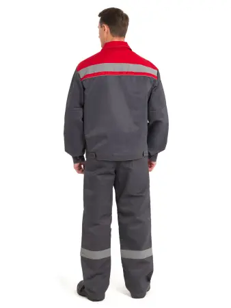Костюм НОВА с СОП, с БР (серый/красный) Костюм НОВА с СОП, с БР (серый/красный)