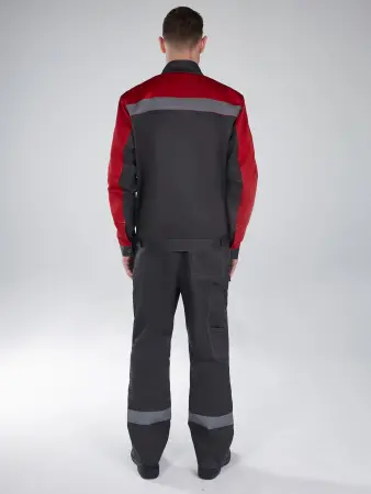 Костюм НЕМБУС-2 СОП с ПК (т.серый/красный)