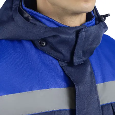 Костюм БУРЯ-СП СОП с ПК 3кл.защиты утепленый (т.синий/васильковый) Костюм БУРЯ-СП СОП с ПК 3кл.защиты утепленый (т.синий/васильковый)